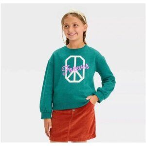 Cat & Jack Fleece Crew Neck Pullover Sweatshirt Size XL 14 NWT